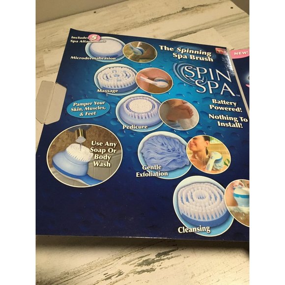 Spin Spa The Spinning Brush with 5 attachments NIB - Picture 4 of 4